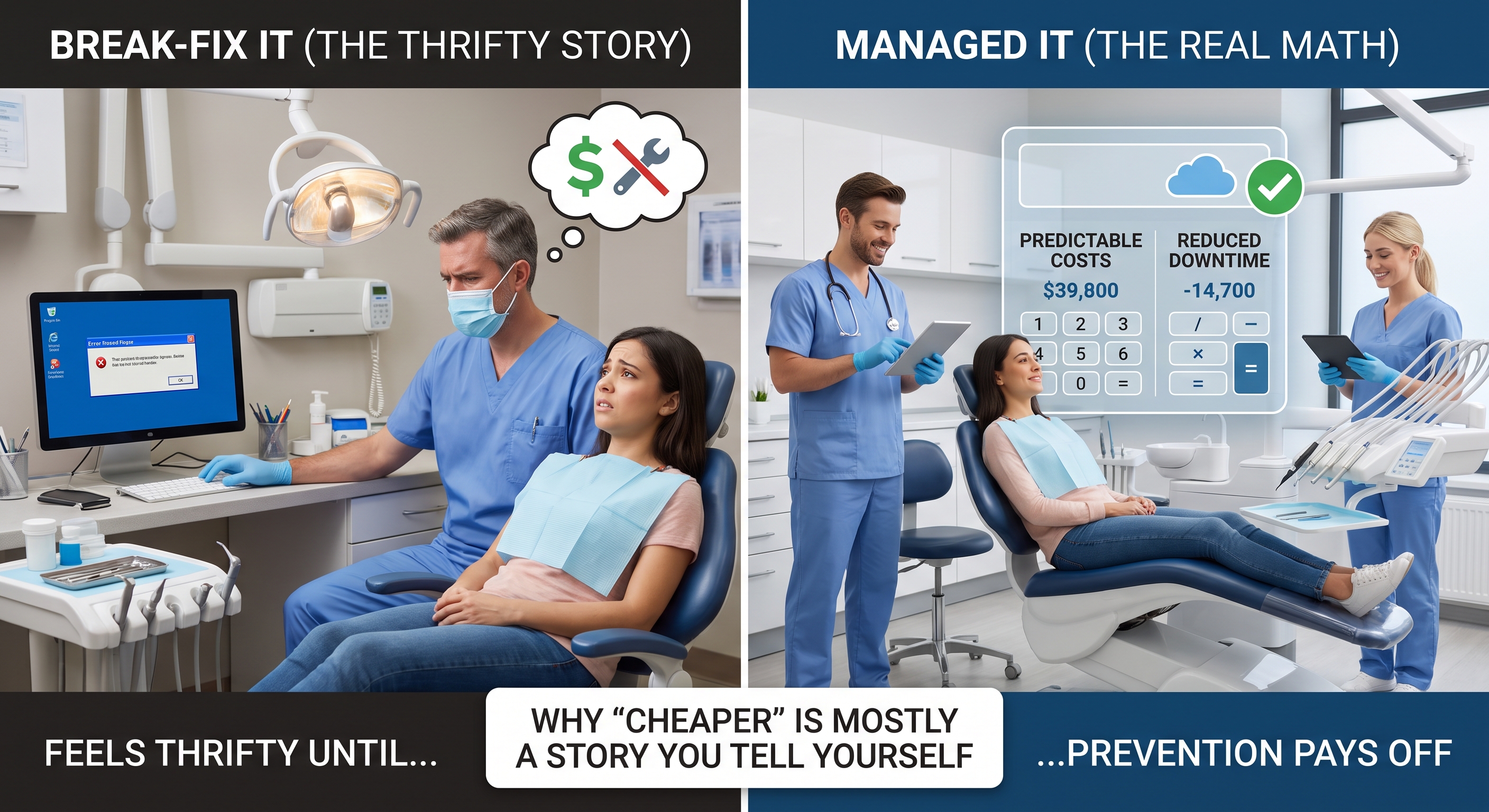 Break-Fix IT Is Quietly Bankrupting Your Dental Practice (Let's Do the Math)