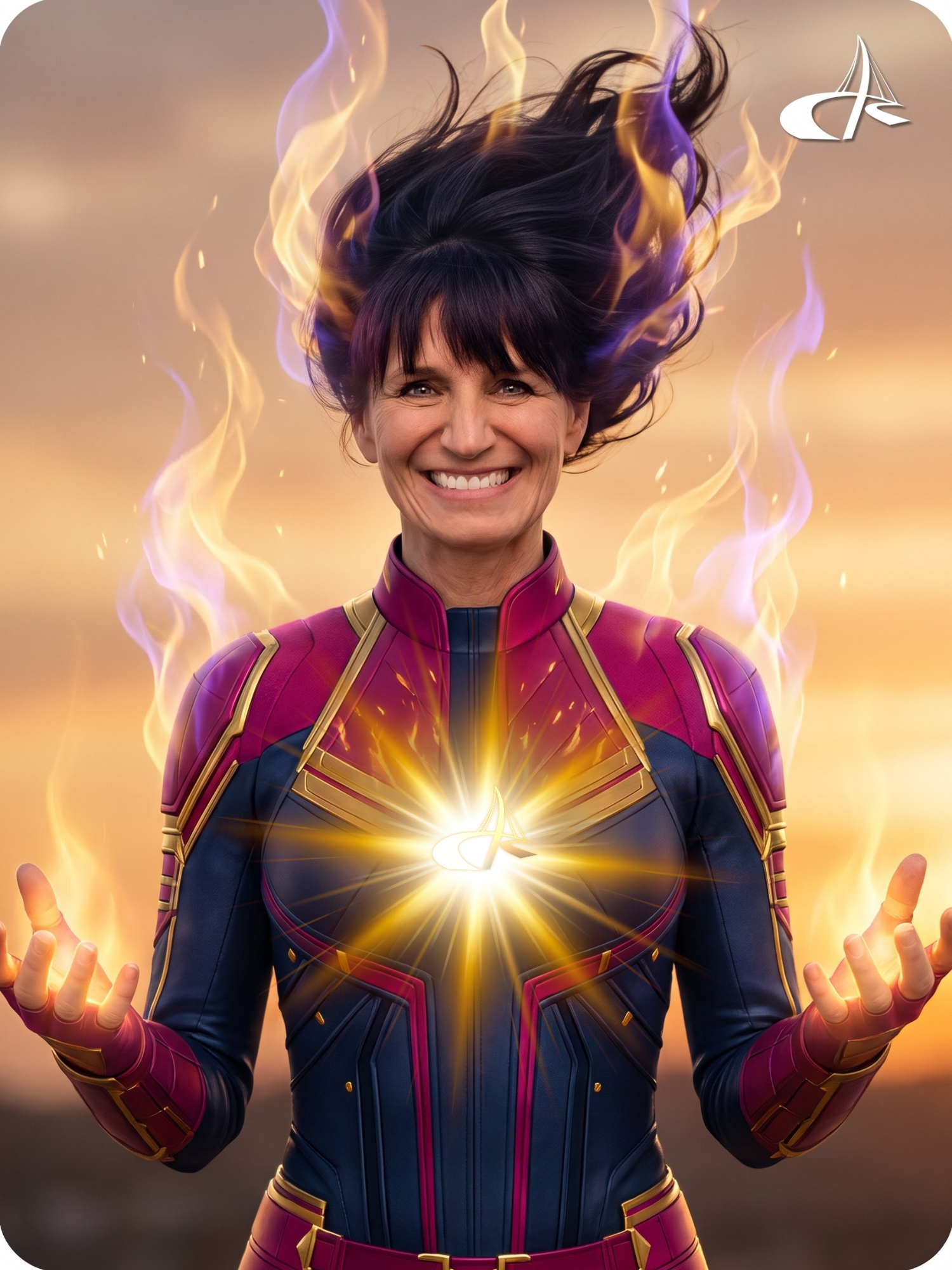 Pam Villeneuve superhero